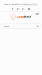 Mobile Screenshot of leanmath.com